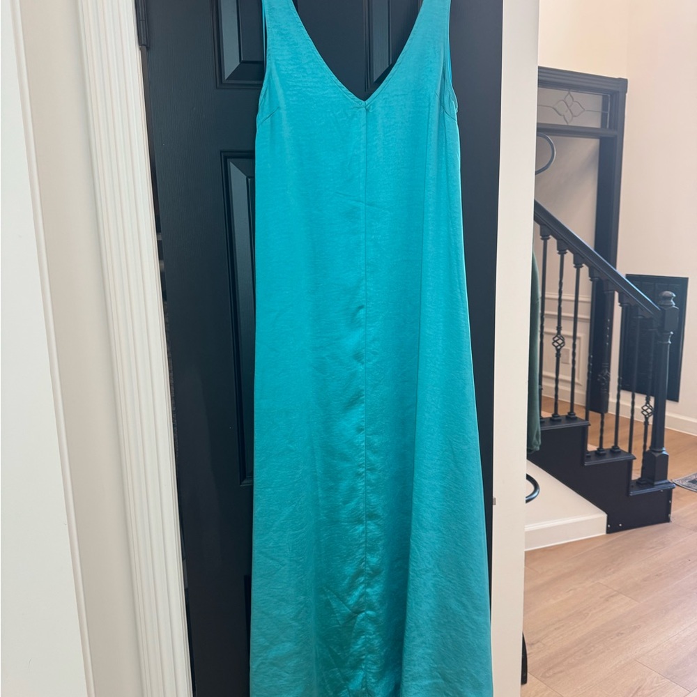 Vici Turquoise/Aqua Maxi Dress - Maternity Friendly - Picture 2 of 5